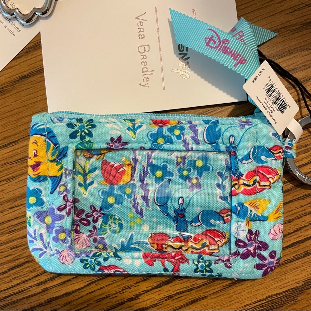Vera Bradley Disney The Little Mermaid Cardholder & Lanyard Bundle PRICE FIRM
